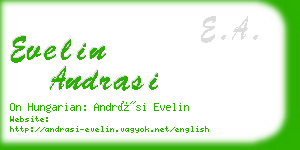 evelin andrasi business card